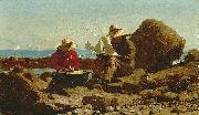 Winslow Homer The Boat Builders painting